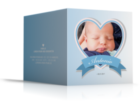 Geburtsgrußkarten Junge preiswert drucken