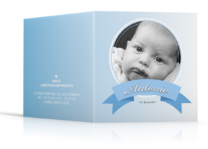 individuelle Geburtsgrußkarten mit Foto