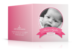 Geburtsgrußkarten Mädchen günstig